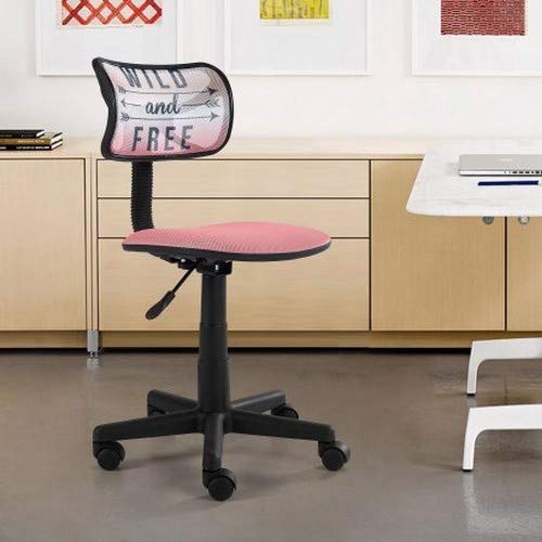 Urban Lifestyle Printed Rolling Task Chair Love Chair Mesh 21D x 21W x 28H in