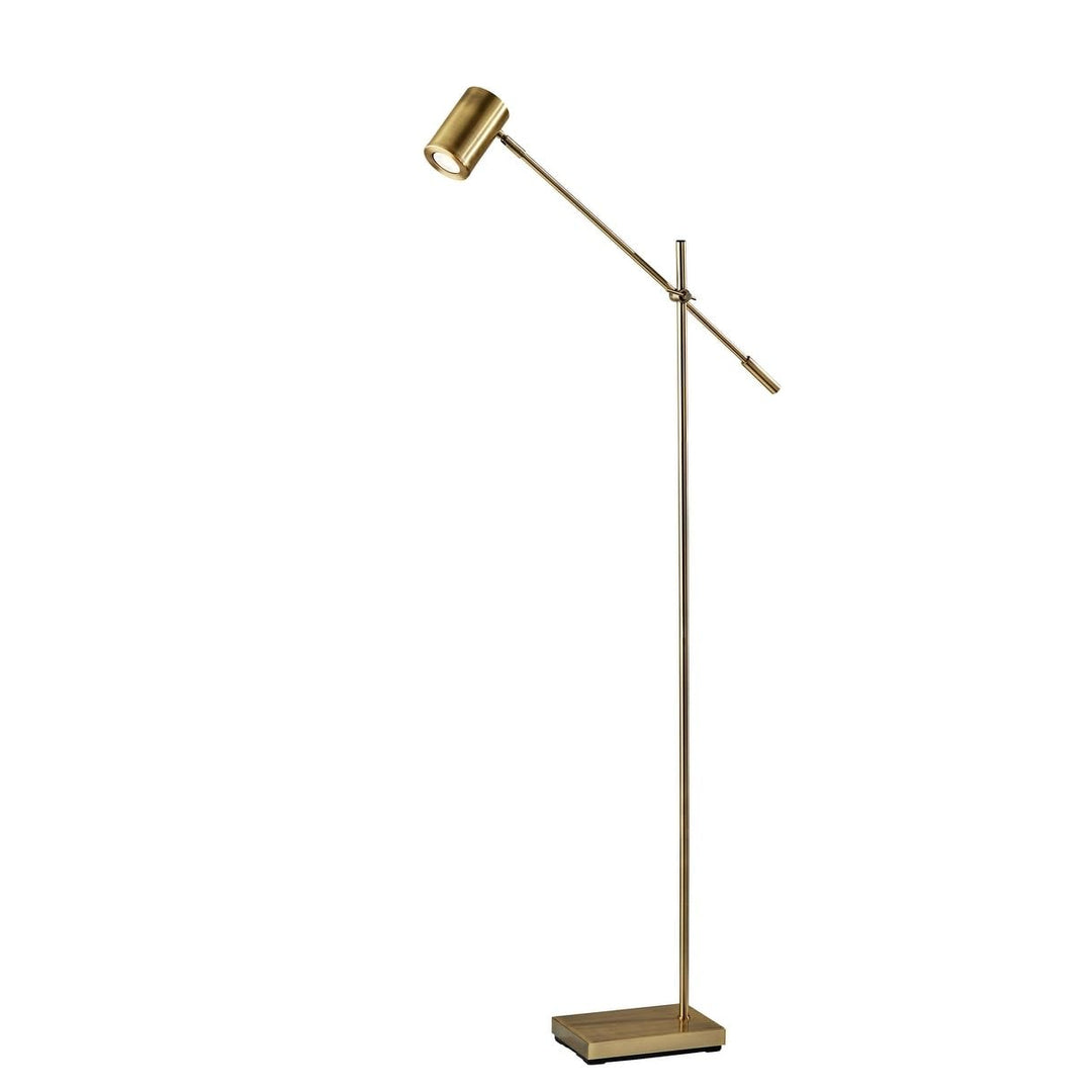 Led Floor Lamp Brass Industrial Modern Contemporary Transitional