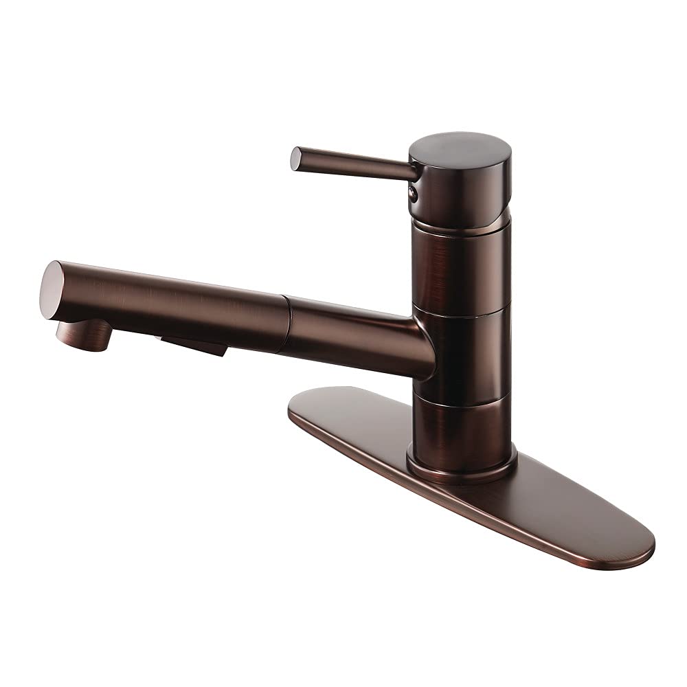 Kingston Brass LS8405DL Concord Pull-Out Sprayer Kitchen Faucet Oil Rubbed Oil Rubbed Bronze