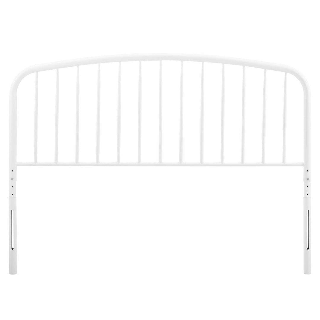 Modway MOD-6150-WHI Nova Queen Metal Headboard White