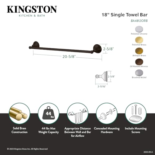 Kingston Brass Metropolitan 18-Inch Towel Bar