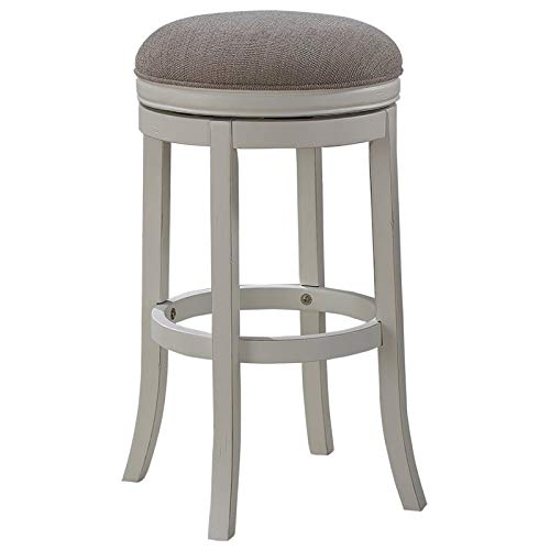 BOWERY HILL 30" Backless Bar Stool in Distressed Antique White