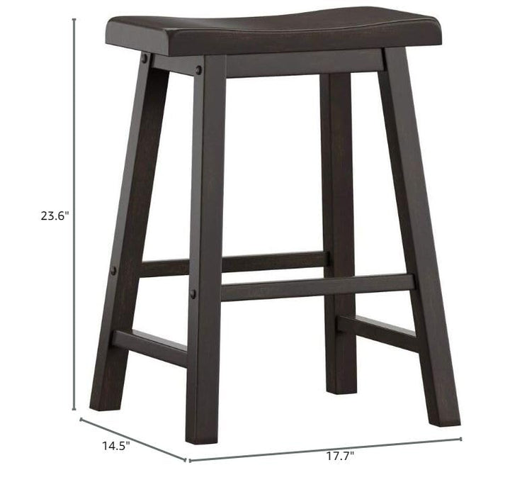 Inspire Q Salvador II Counter Backless Stools (Set of 2) by Classic Black