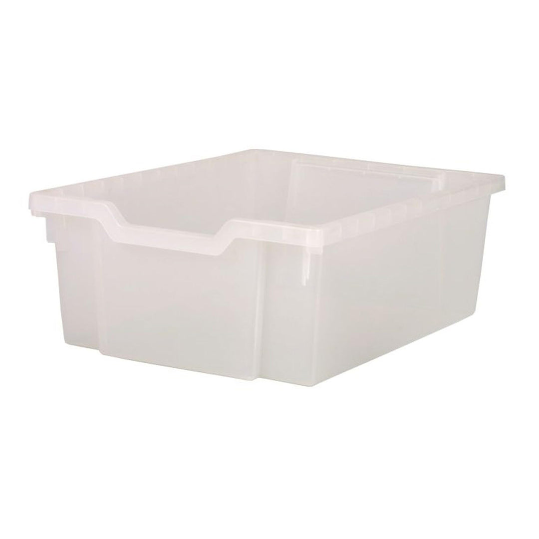 Deep F2 Tray Translucent 12.3" X 16.8" 5.9" Heavy Duty School Industrial Utility