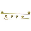 Kingston Brass BAH8230478SB Concord 5-Piece Bathroom Accessory Set Brushed Brass