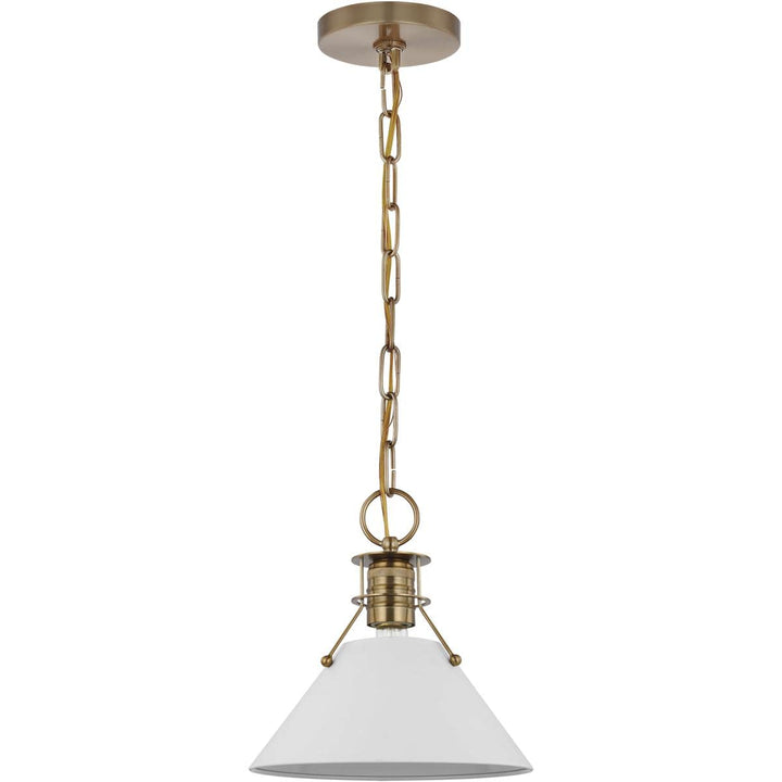 Nuvo Outpost - 1 Light Small Pendant in Mid-Century Modern Style-9.75 Inches