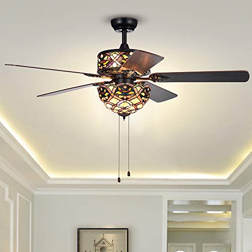 Warehouse of Tiffany CFL-8280BL Ceiling Fan 52"