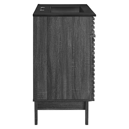 Modway Render 30" Bathroom Vanity with Sink in Charcoal Black