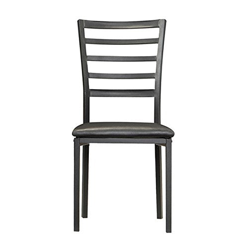 TRIBECCA home Darcy II Espresso Contoured Metal Dining Chairs Set of 4