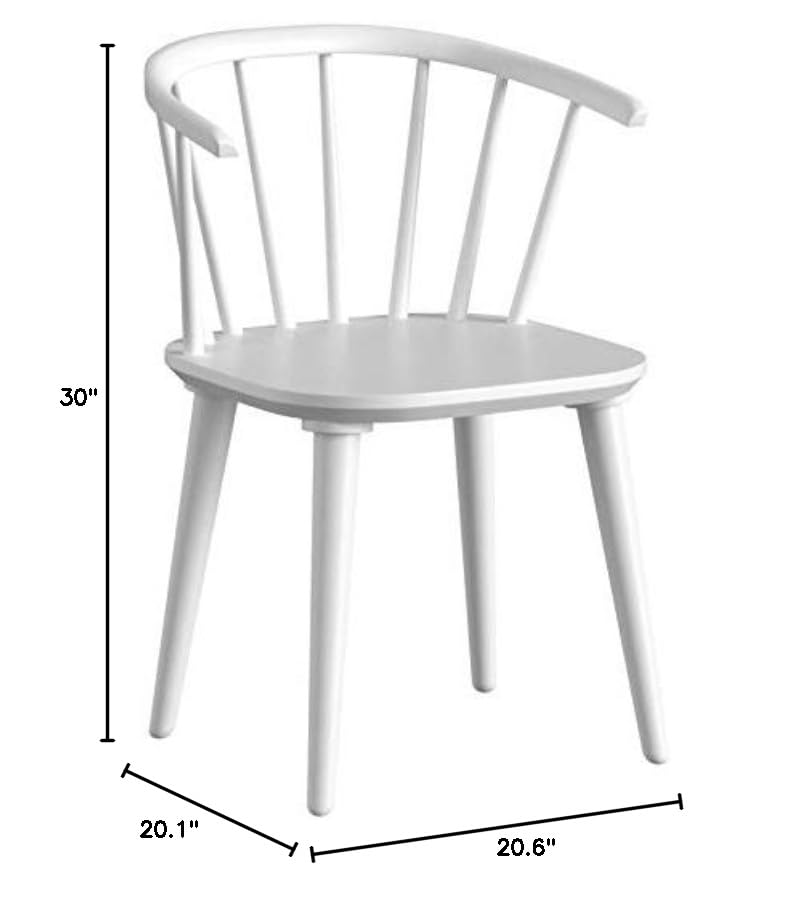 Target Marketing Systems Set of 2 Florence Dining Chairs with Low Windsor