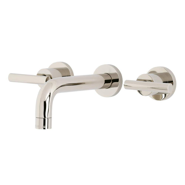 Kingston Brass KS8126CML Manhattan 2-Handle 8 in. Wall Mount Bathroom Faucet Polished Nickel