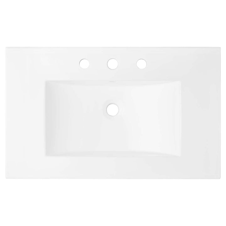 Modway EEI-4837-WHI Cayman 30" Bathroom Sink White