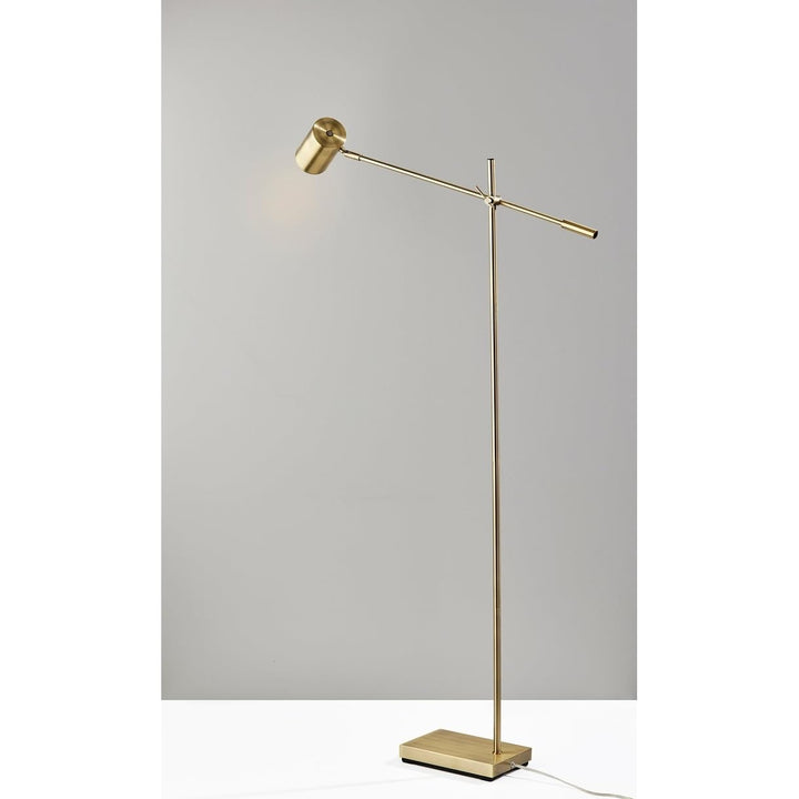 Led Floor Lamp Brass Industrial Modern Contemporary Transitional