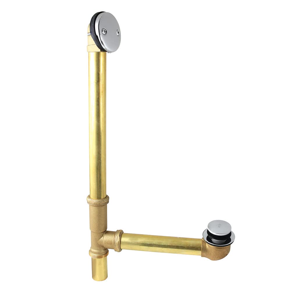 Kingston Brass DTT2161 Tip-Toe Bath Tub Drain and Overflow Polished Chrome