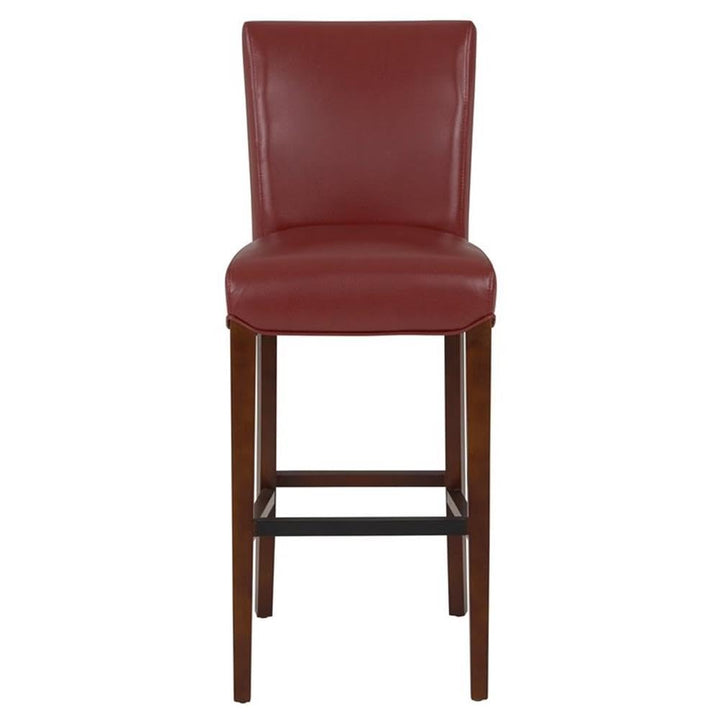 New Pacific Direct Milton Bonded Leather Counter Bar & Counter Stools Dark Brick pomegranate