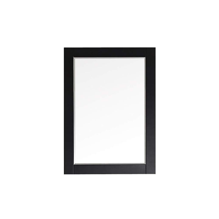 30 Inch Rectangular Bathroom Framed Wall Mirror in Inches Black Transitional