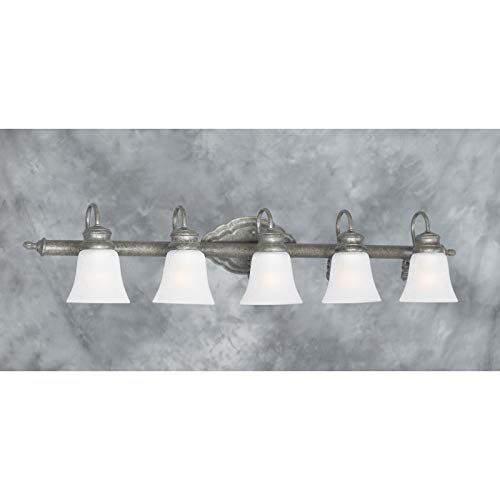 Forte Lighting 5018-05 5 Light 40" Wide Bathroom Fixture from the Bath Collectio