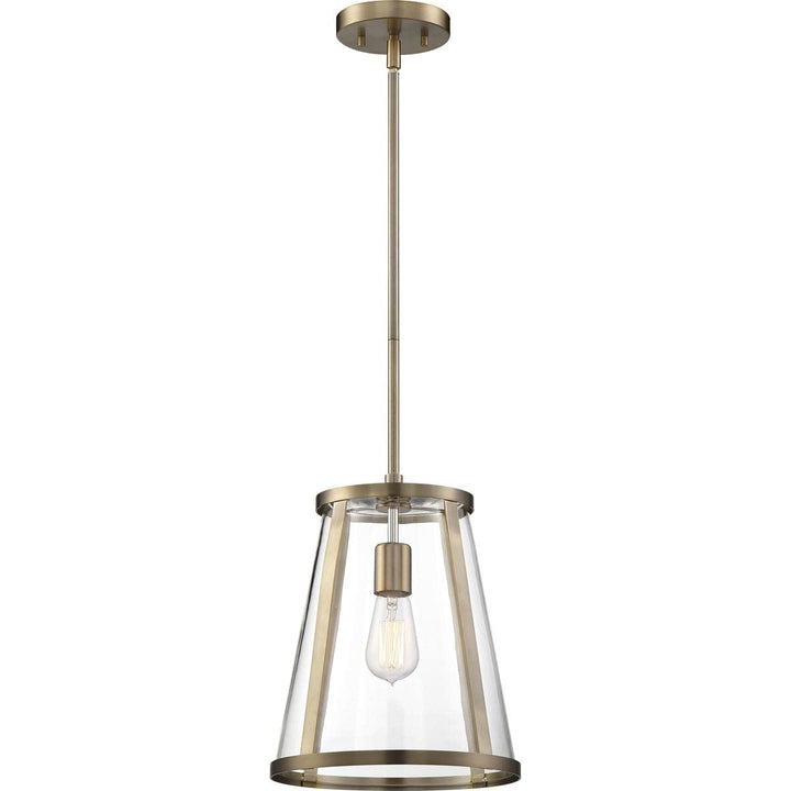 Nuvo 60/6697 Bruge 1 Light Pendant Fixture Burnished Brass