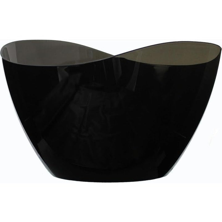 Black Wave Party Tub Plastic