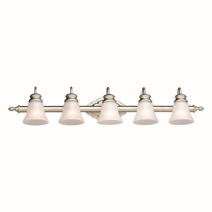 Forte Lighting 5018-05-55 5-Light Traditional Vanity Fixture Brushed Nickel