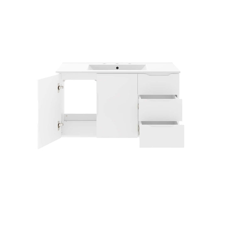 Modway Vitality 36" Bathroom Vanity 36 Inch White White