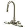 Kingston Brass CC73T8 Vintage Leg Tub Filler Brushed Nickel 8-Inch Adjustable