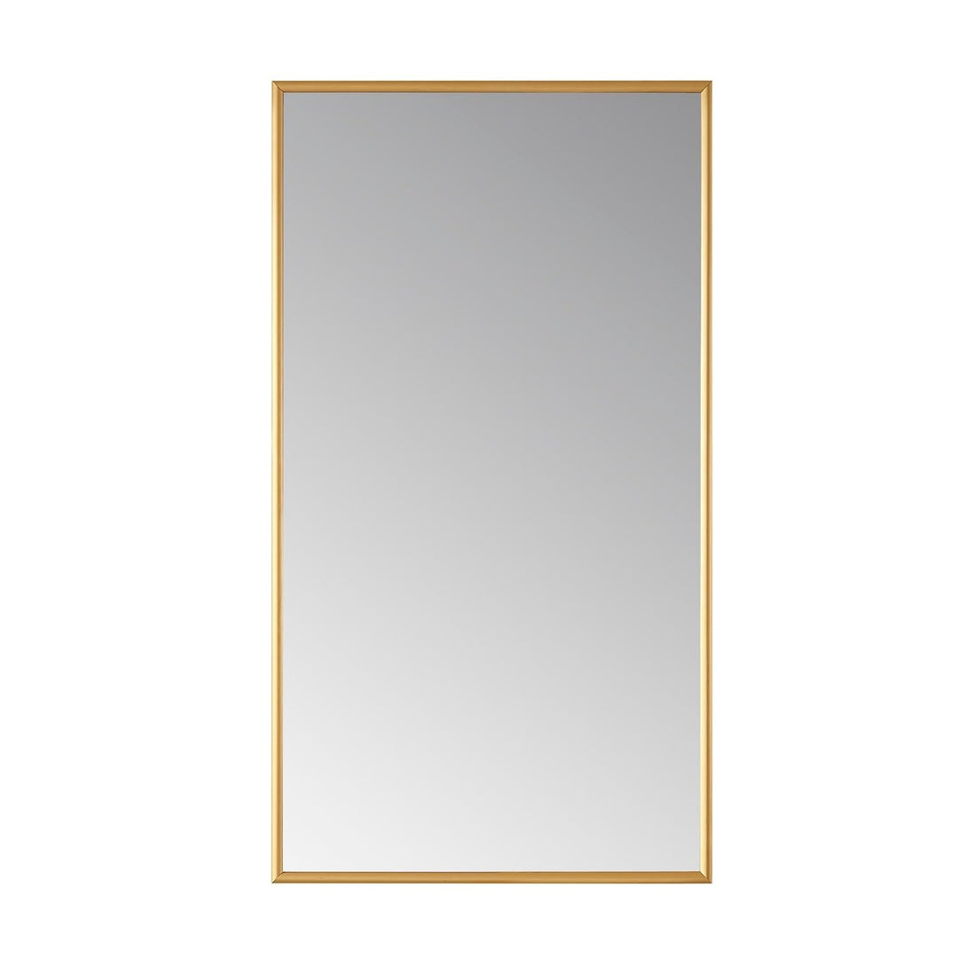 18" Bathroom Vanity Framed Wall Mirror in Gold Modern Contemporary