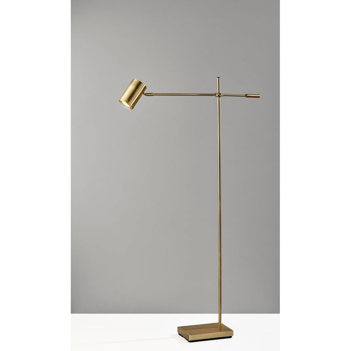 Led Floor Lamp Brass Industrial Modern Contemporary Transitional