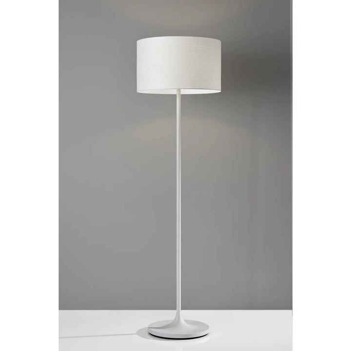 Adesso 6237-02 Oslo loor Lamp - Corrosion Resistant Scratch Proof White Matte