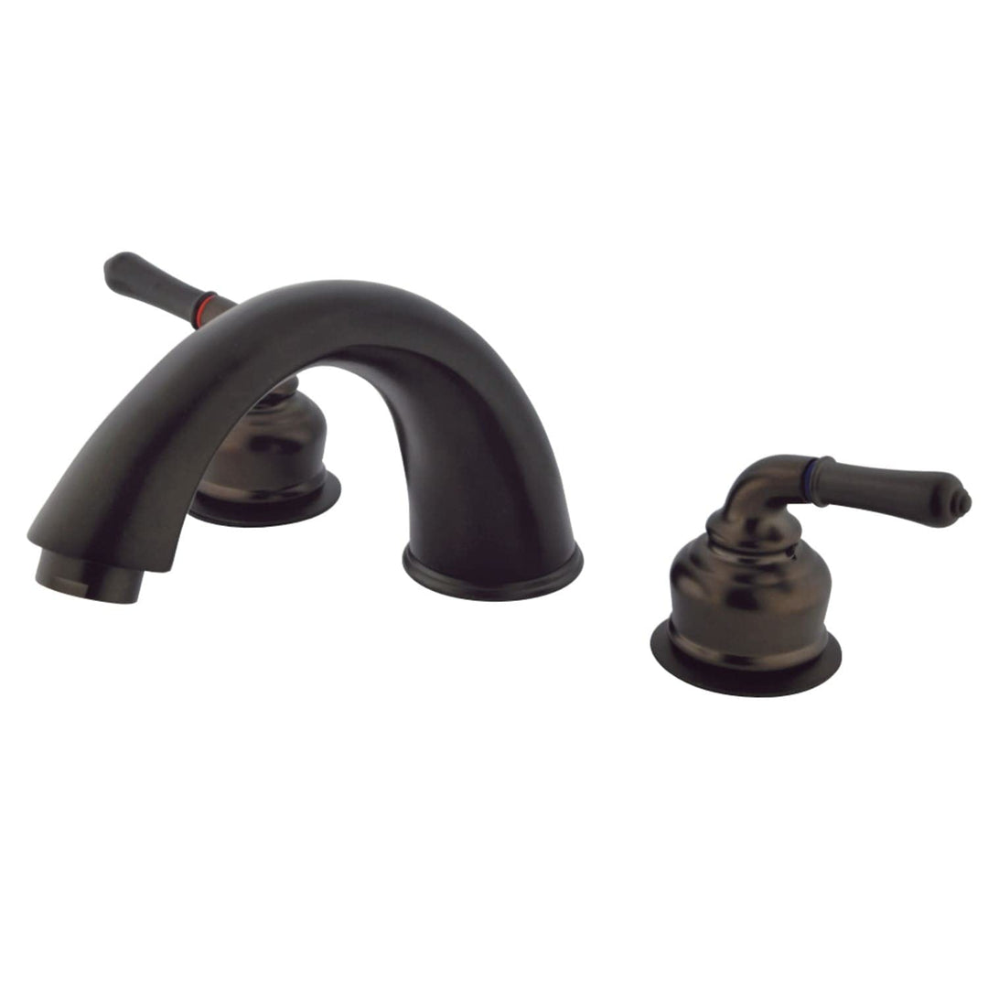 Kingston Brass Magellan 3-Hole Deck Mount Roman Tub Faucet ed Brass