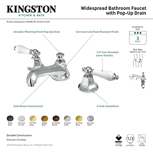 Kingston Brass Metropolitan 8 in. Widespread Bathroom Faucet