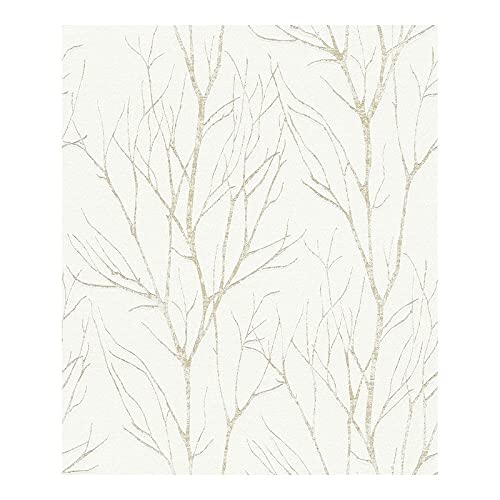 Gold Metallic Tree Wallpaper 21 X Nature Modern Contemporary Wildlife Vinyl