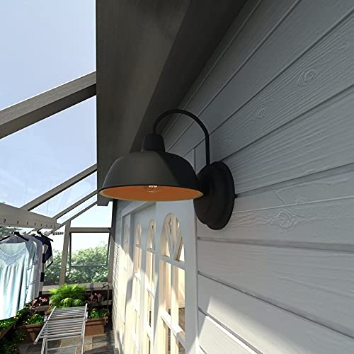 1-light Outdoor Barn Light with Dark Bronze Finish 8.35"x10.65"x11" Black - Diamond Home USA