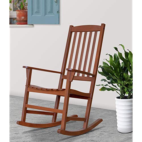 Cambridge Casual Bentley High Back Wooden Front Porch Rocking Chair