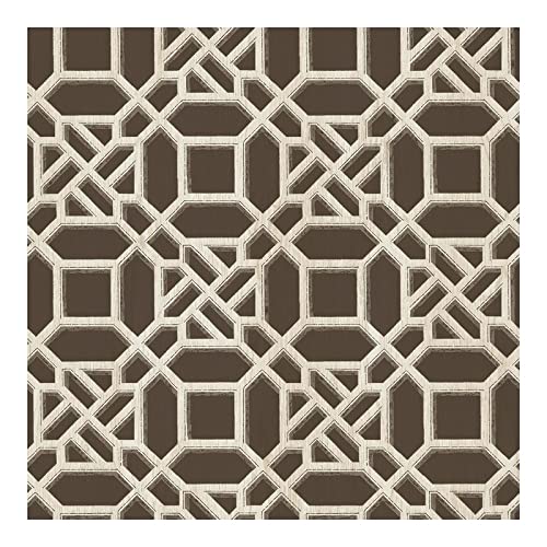 Brown Geometric Wallpaper 20.5 X Traditional Washable