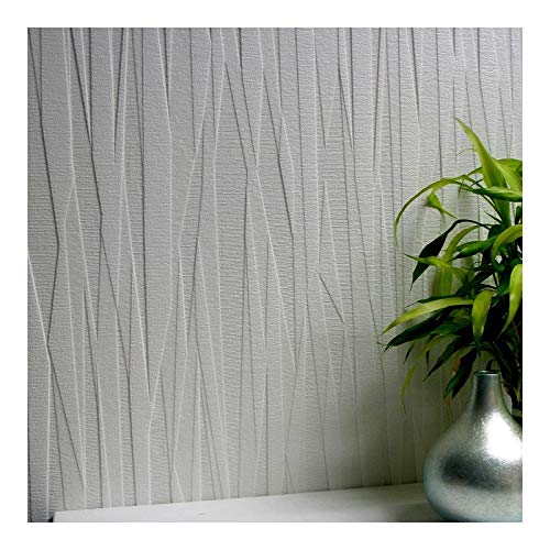 Folded Paper Paintable Textured Vinyl Wallpaper 20.9 X White Geometric