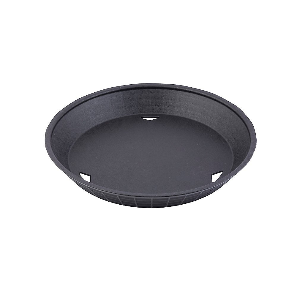 TableCraft 137512BK Black 12" Round Diner Platter - 12 / CS