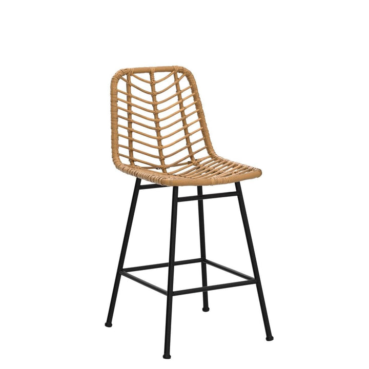 Sawtelle Outdoor Wicker Barstools (Set of 2) by Christopher Knight Home