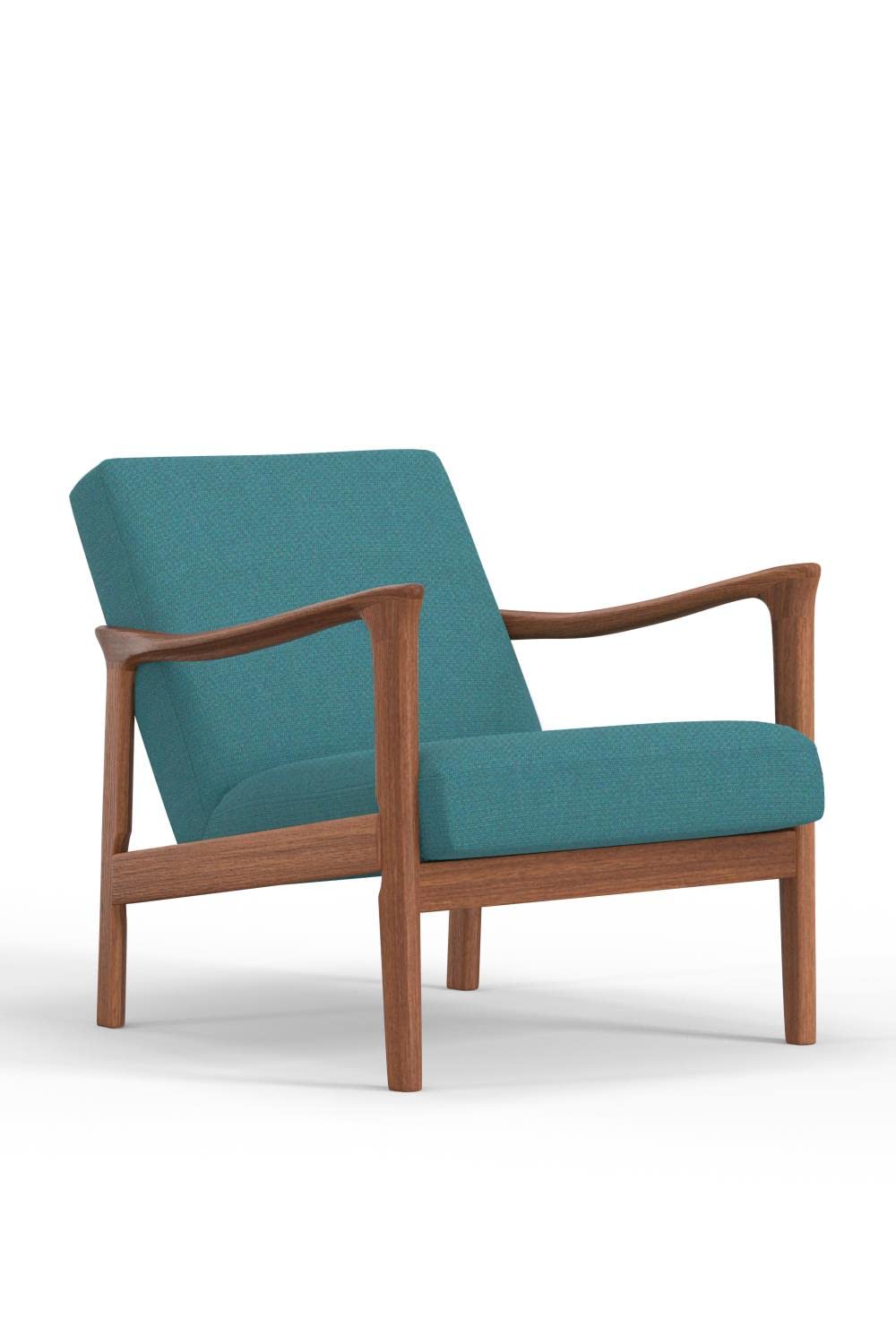 Alpine Furniture Zephyr Chair Turquoise Upholstery