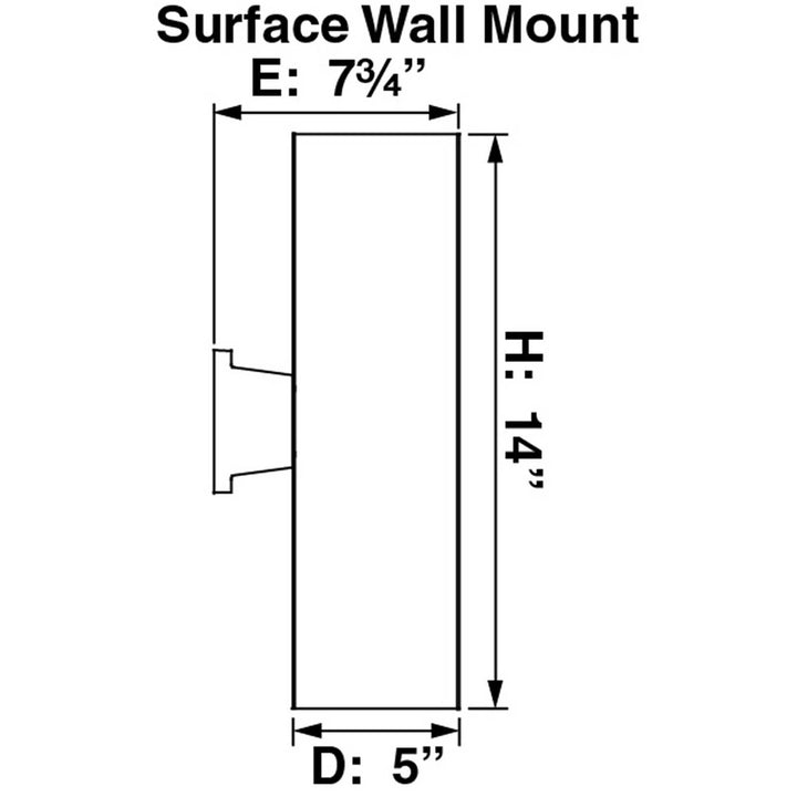 Volume Lighting V9645-6 Volume Lighting V9645 2 Light 14" Tall LED Outdoor