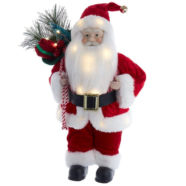 12-inch Battery-Operated Led Lighted Santa Multicolored