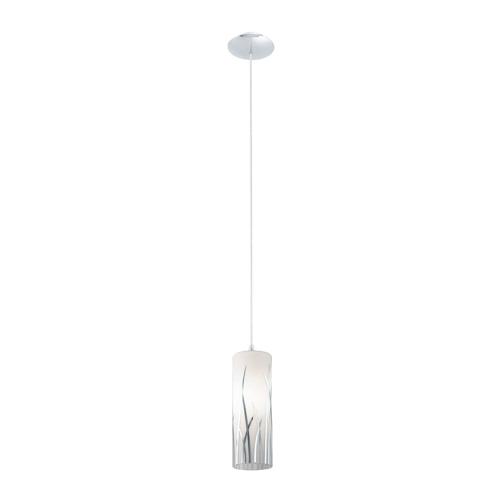 EGLO 92739A Rivato 1 Pendant Hanging Adjustable Lighting Fixture with Glass