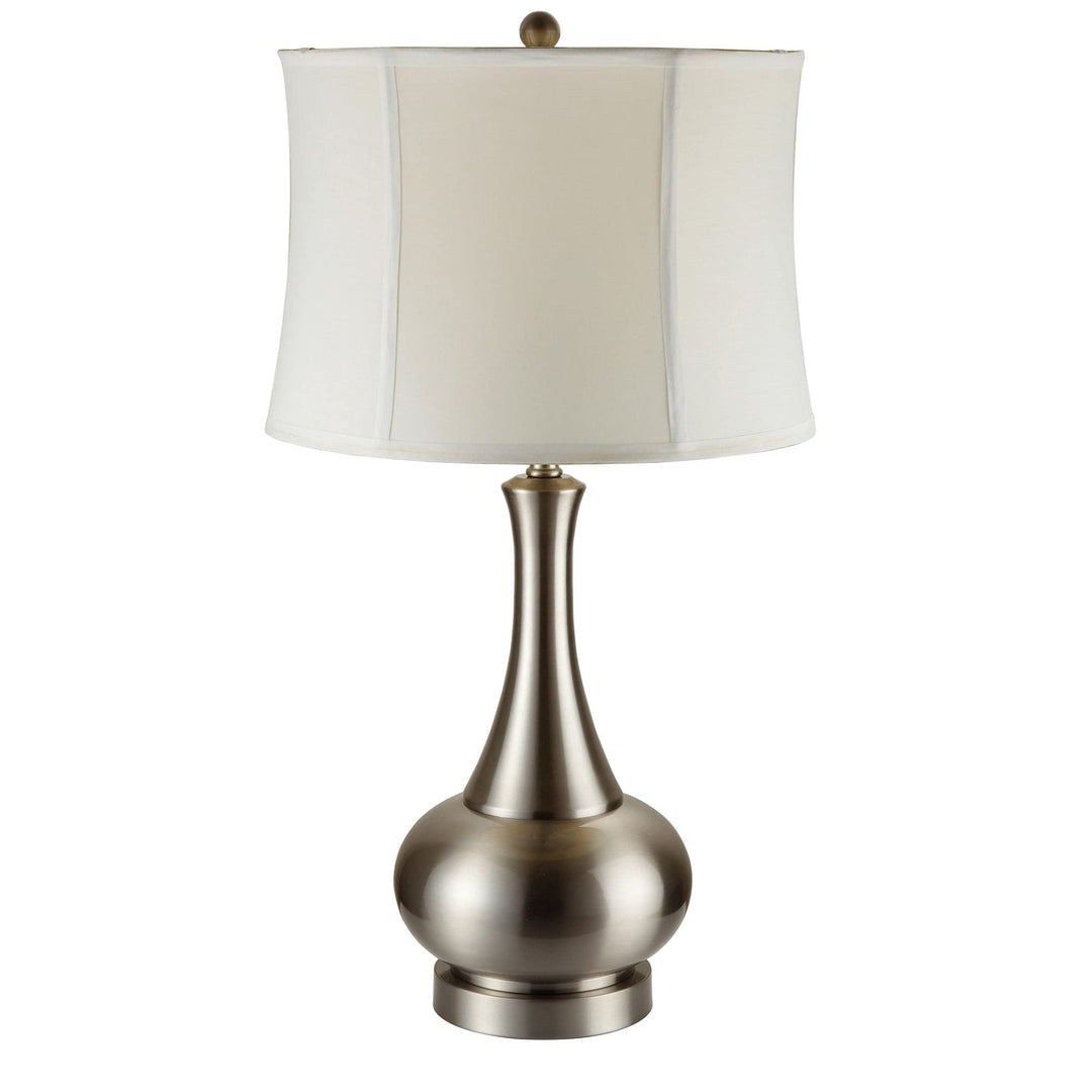 ORE International Brushed Silver Urn Table Lamp