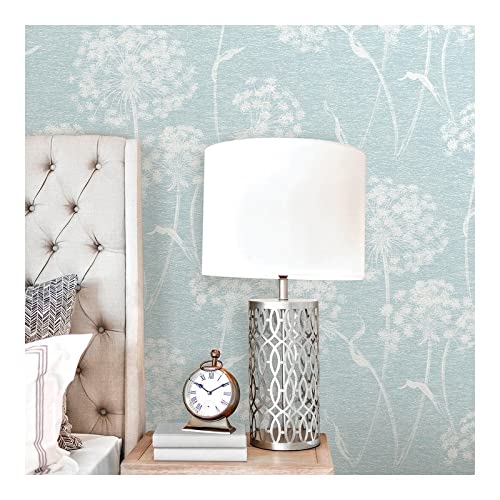 Light Blue Dandelion Wallpaper 20.5 X Nature Modern Contemporary Wildlife