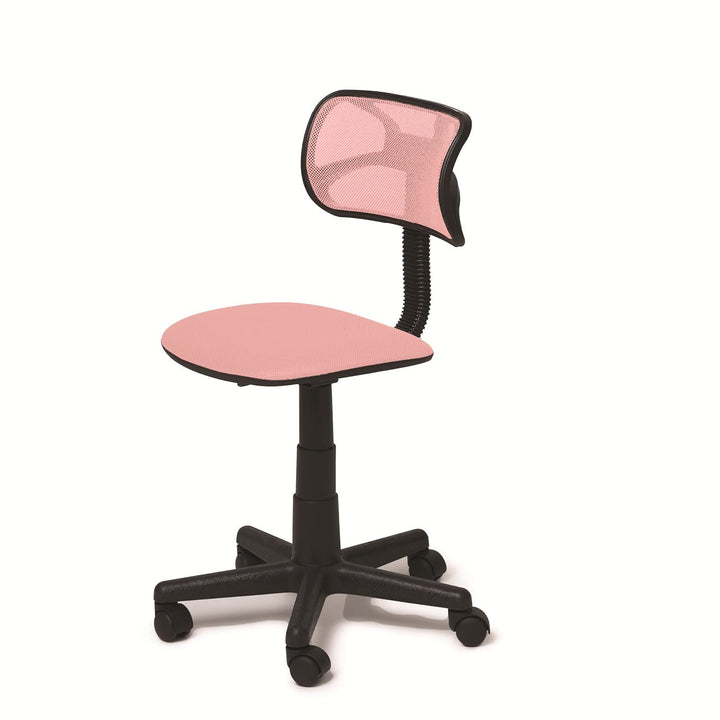 Urban Lifestyle Swivel Mesh Desk Chair Blush 21D x 21W x 34H in Pink