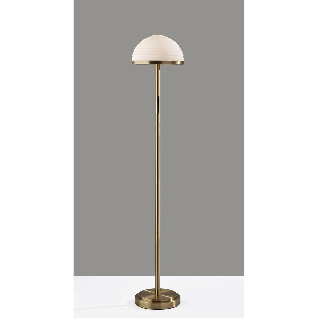 Led Floor Lamp W. Smart Switch rass ohemian Eclectic Glam Mid-Century Modern