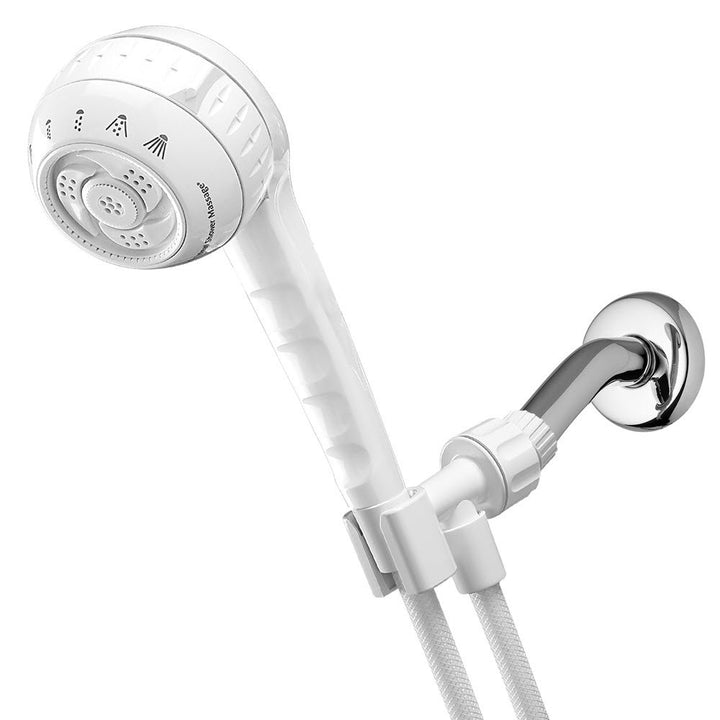 Waterpik SM-451T 2.0 GPM PowerSpray+ Original Shower Massage Shower Head White