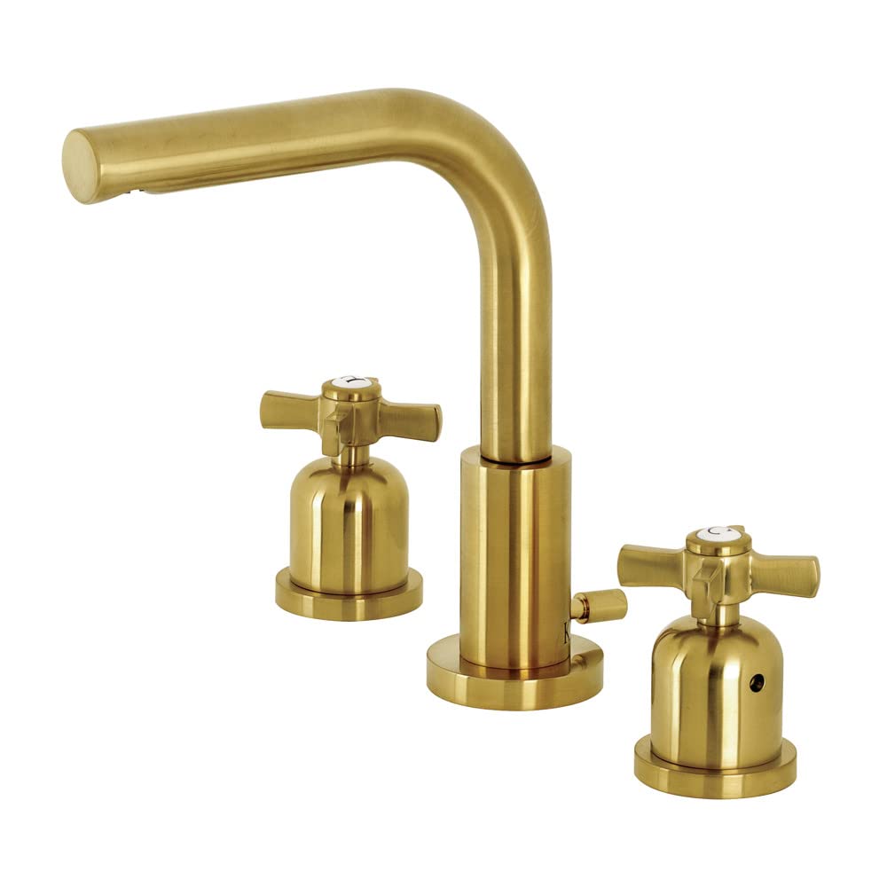 Kingston s Fauceture FSC8953ZX 8 in. Widespread Bathroom Faucet Brushed Brushed Brass