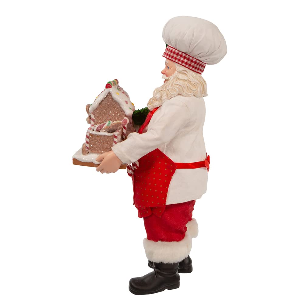 Kurt Adler 11-Inch Fabriché Santa with Gingerbread Train