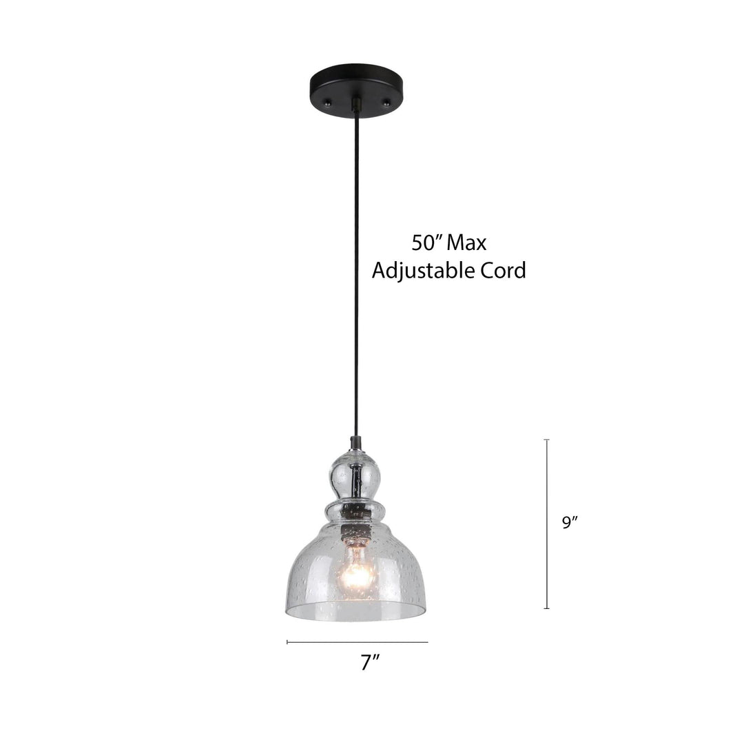 Westinghouse Lighting 6100800 Fiona Pendant 1-Light Oil Rubbed Bronze